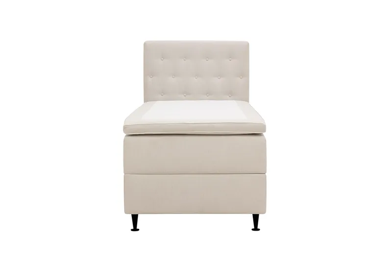 Hilton Plus Komplett sengepakke med oppbevaring 90x200 cm, Lys beige