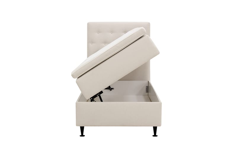 Hilton Plus Komplett sengepakke med oppbevaring 90x200 cm - Lys beige - Møbler - Senger - Kontinentalsenger