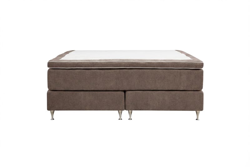 Hilton Premium kontinentalseng 160x200 cm - Brunt stoff - Møbler - Senger - Kontinentalsenger