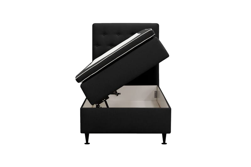 Hilton Plus Komplett sengepakke med oppbevaring 90x200 cm - Antrasitt - Møbler - Senger - Kontinentalsenger