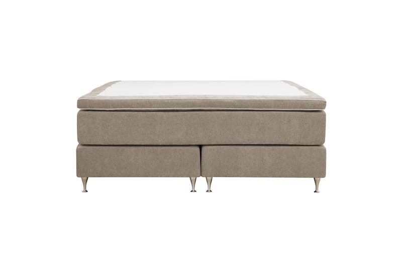 Hilton Premium kontinentalseng 160x200 cm - Lysebrun stoff - Møbler - Senger - Kontinentalsenger