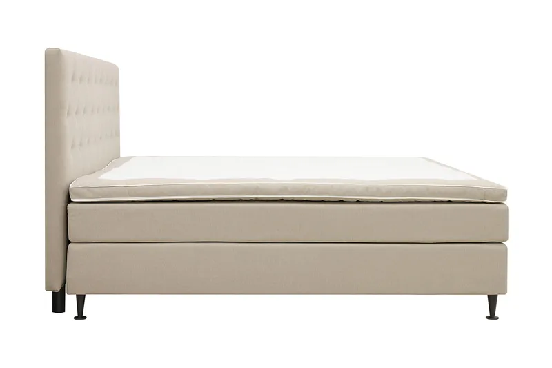 Hilton Plus Komplett Sengepakke 160x200 cm - Beige - Møbler - Senger - Komplett sengepakke