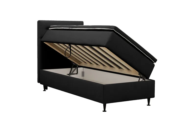 Hilton Plus Komplett sengepakke med oppbevaring 90x200 cm - Antrasitt - Møbler - Senger - Kontinentalsenger