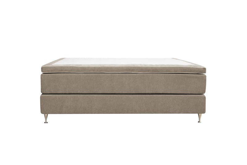 Hilton Premium kontinentalseng 160x200 cm - Lysebrun stoff - Møbler - Senger - Kontinentalsenger
