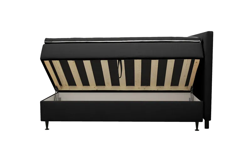 Hilton Plus Komplett sengepakke med oppbevaring 180x200 cm - Antrasitt - Møbler - Senger - Kontinentalsenger