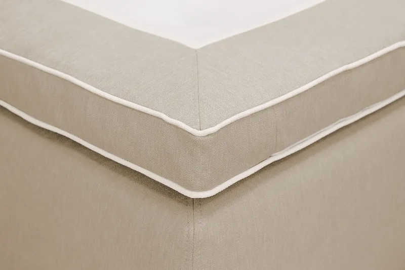 Hilton Plus Komplett sengepakke med oppbevaring 140x200 cm - Beige - Møbler - Senger - Kontinentalsenger