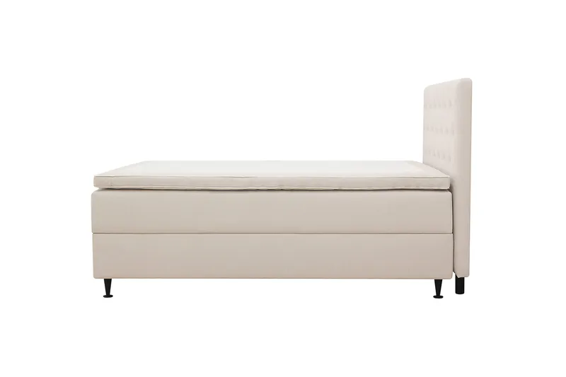 Hilton Plus Komplett sengepakke med oppbevaring 140x200 cm - Lys beige - Møbler - Senger - Kontinentalsenger