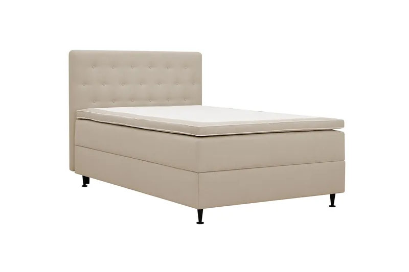 Hilton Plus Komplett sengepakke med oppbevaring 120x200 cm - Beige - Møbler - Senger - Kontinentalsenger