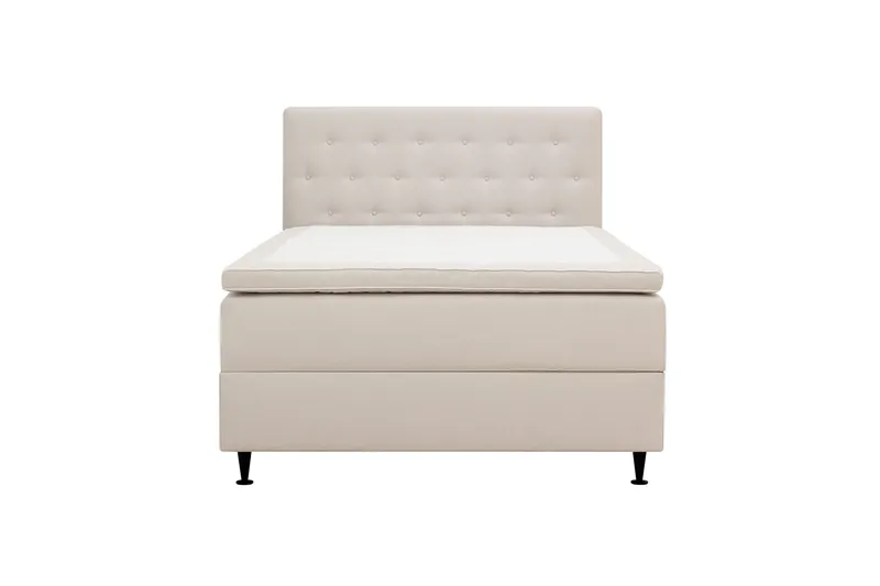 Hilton Plus Komplett sengepakke med oppbevaring 140x200 cm, Lys beige
