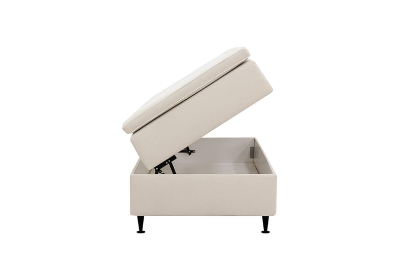 Hilton Plus Kontinentalseng med oppbevaring 90x200 cm - Lys beige - Møbler - Senger - Kontinentalsenger