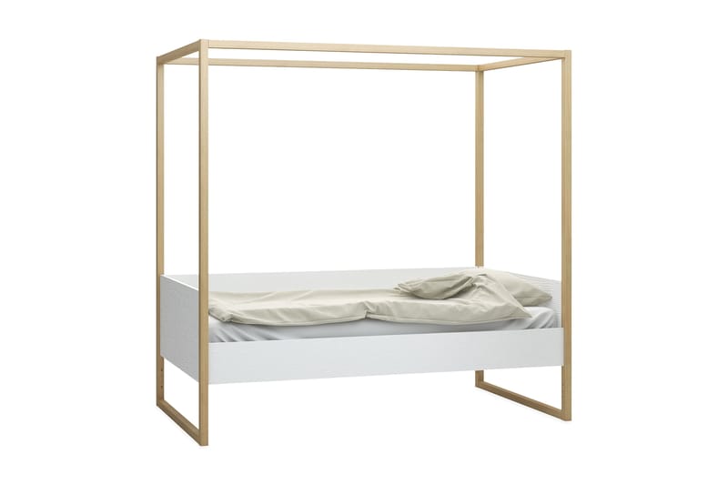 4YOU Seng 49x020 cm Hvit / Tre / Natur, VOX