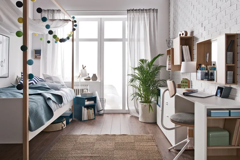 4YOU Seng 49x020 cm Hvit / Tre / Natur - VOX - Møbler - Senger - Himmelseng