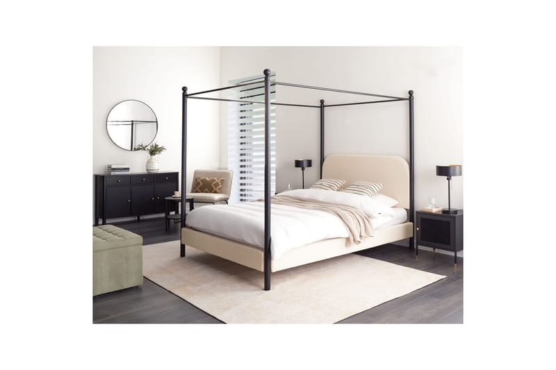 Himmelseng Dannemois - Beige, svart, 140x200 cm - Møbler - Senger - Himmelseng