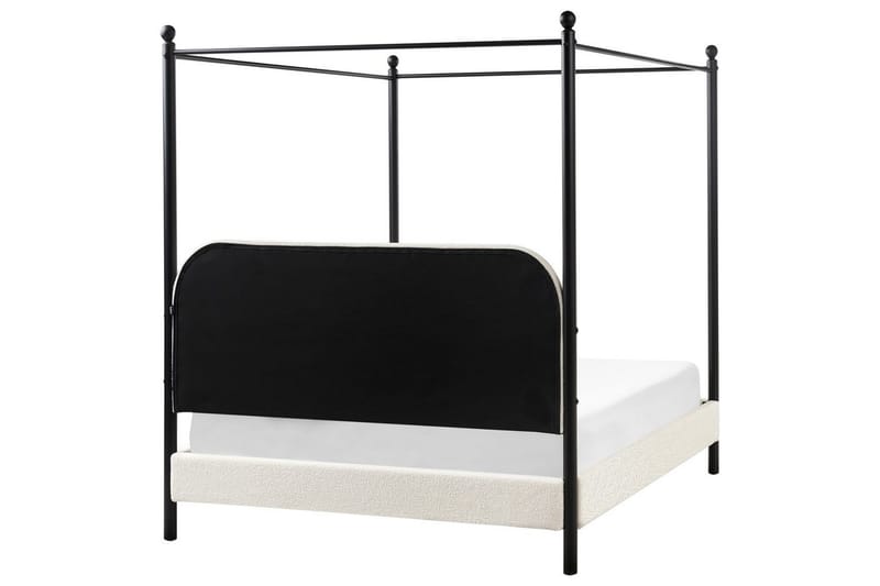 Himmelseng Dannemois - Hvit, Svart, 140x200 cm - Møbler - Senger - Himmelseng