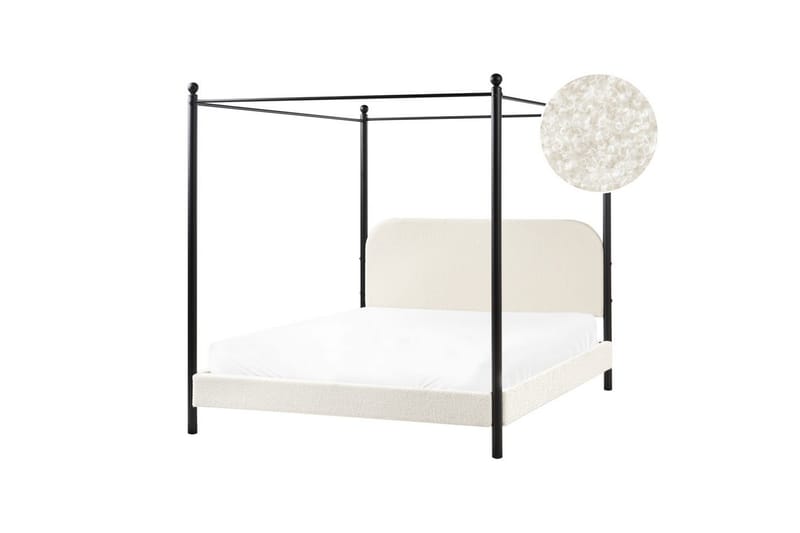 Himmelseng Dannemois - Hvit, Svart, 160x200 cm - Møbler - Senger - Himmelseng