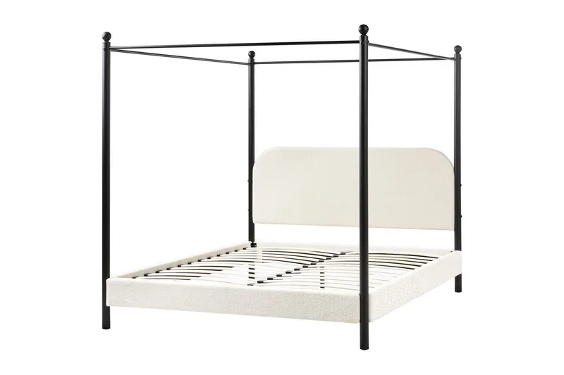 Himmelseng Dannemois, Hvit, Svart, 160x200 cm