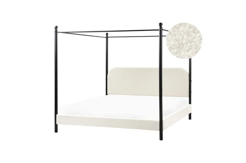 Himmelseng Dannemois - Hvit, Svart, 180x200 cm - Møbler - Senger - Himmelseng