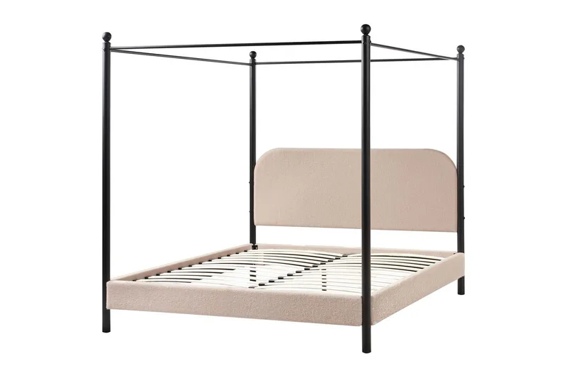 Himmelseng Dannemois - Taupe, svart, 160x200 cm - Møbler - Senger - Himmelseng