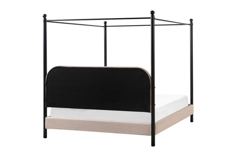 Himmelseng Dannemois - Taupe, svart, 160x200 cm - Møbler - Senger - Himmelseng