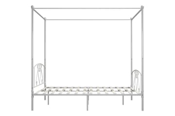 Himmelsengeramme hvit metall 180x200 cm - Møbler - Senger - Himmelseng