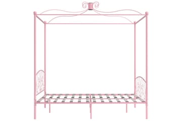 Himmelsengeramme rosa metall 160x200 cm - Møbler - Senger - Himmelseng