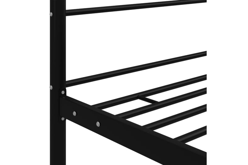 Himmelsengeramme svart metall 100x200 cm - Svart - Møbler - Senger - Himmelseng