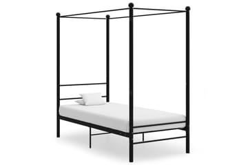 Himmelsengeramme svart metall 100x200 cm - Svart - Møbler - Senger - Himmelseng