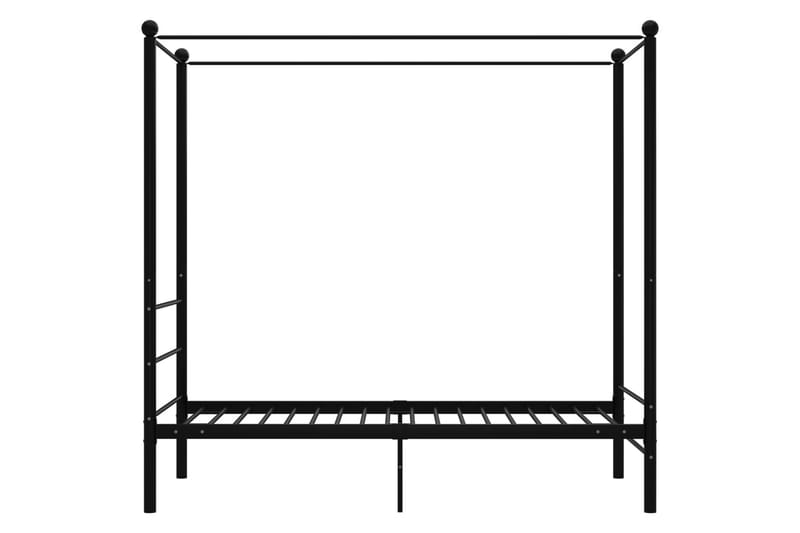 Himmelsengeramme svart metall 100x200 cm - Svart - Himmelseng