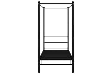 Himmelsengeramme svart metall 100x200 cm - Svart - Møbler - Senger - Himmelseng
