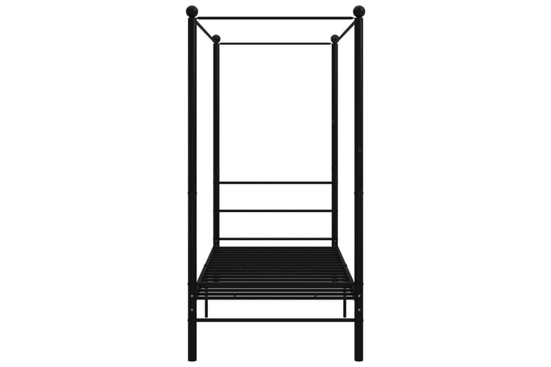Himmelsengeramme svart metall 100x200 cm - Svart - Møbler - Senger - Himmelseng