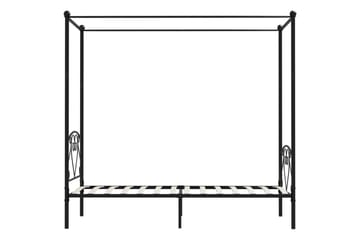 Himmelsengeramme svart metall 120x200 cm - Møbler - Senger - Himmelseng