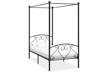 Himmelsengeramme svart metall 120x200 cm - Møbler - Senger - Himmelseng