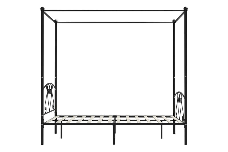 Himmelsengeramme svart metall 160x200 cm - Møbler - Senger - Himmelseng