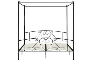 Himmelsengeramme svart metall 180x200 cm - Møbler - Senger - Himmelseng