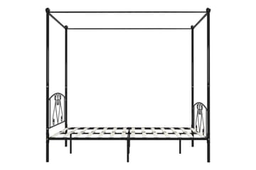 Himmelsengeramme svart metall 180x200 cm - Møbler - Senger - Himmelseng