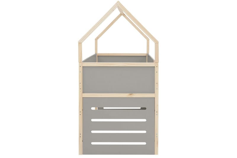 Himmelseng Square Line med panel Grå - Grå - Møbler - Senger - Himmelseng