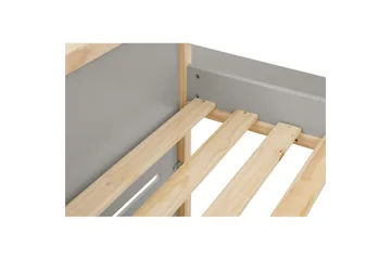 Himmelseng Square Line med panel Grå - Grå - Møbler - Senger - Himmelseng