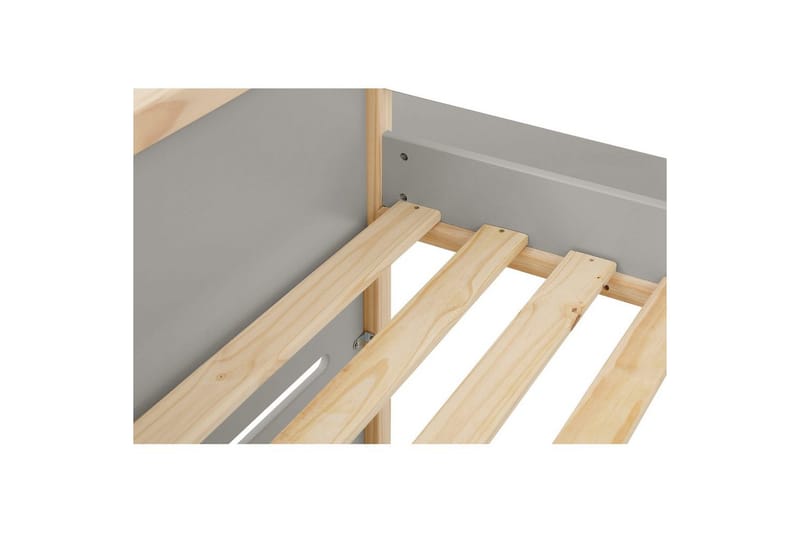 Himmelseng Square Line med panel Grå - Grå - Møbler - Senger - Himmelseng