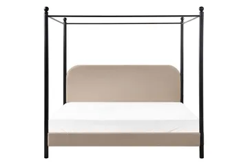 Himmelssäng Beige, Black 180x200 - Møbler - Senger - Himmelseng