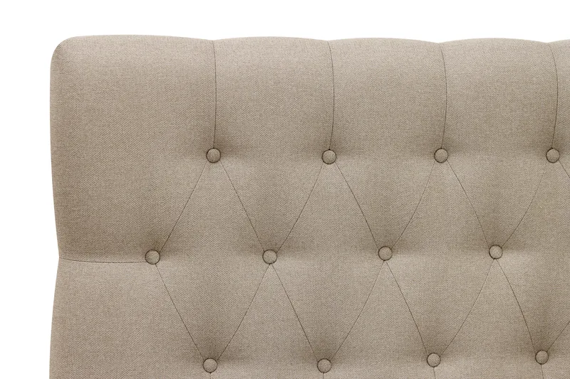 HVILA Classic komplett sengepakke 120x200 cm, kontinentalseng med diamantmønstret sengegavl - Beige - Møbler - Senger - Komplett sengepakke