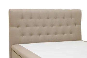 HVILA Classic komplett sengepakke 120x200 cm, kontinentalseng med diamantmønstret sengegavl - Beige - Møbler - Senger - Komplett sengepakke