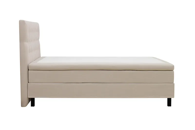 HVILA Classic komplett sengepakke 120x200 cm, kontinentalseng med diamantmønstret sengegavl - Beige - Møbler - Senger - Komplett sengepakke