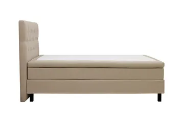 HVILA Classic komplett sengepakke 120x200 cm, kontinentalseng med diamantmønstret sengegavl - Beige - Møbler - Senger - Komplett sengepakke