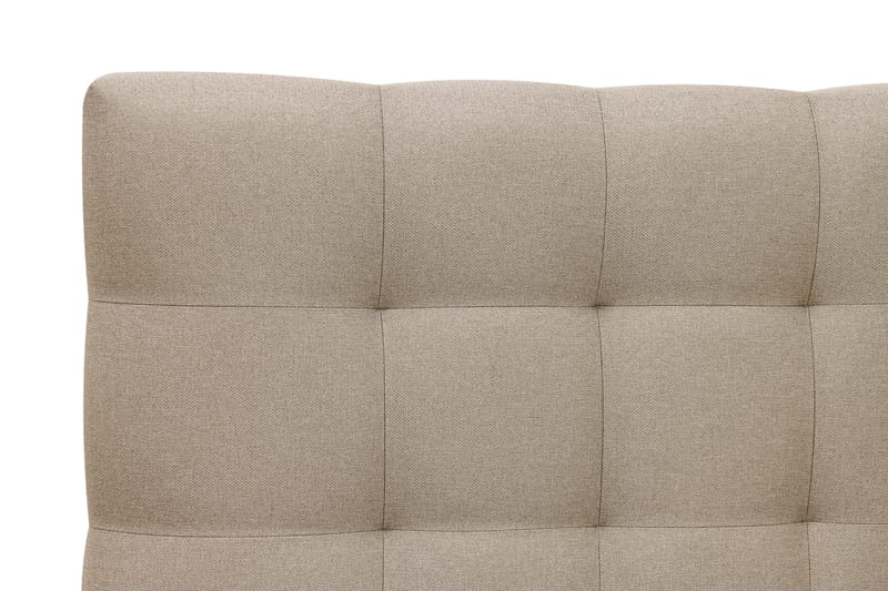 HVILA Classic komplett sengepakke 120x200 cm, kontinentalseng med rutete sengegavl - Beige - Møbler - Senger - Komplett sengepakke