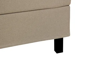 HVILA Classic komplett sengepakke 120x200 cm, kontinentalseng med rutete sengegavl - Beige - Møbler - Senger - Komplett sengepakke