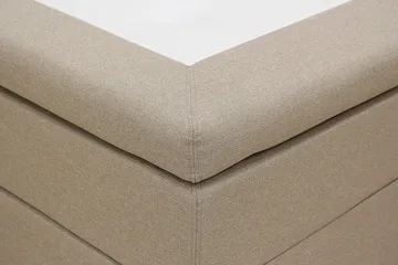HVILA Classic komplett sengepakke 120x200 cm, kontinentalseng med rutete sengegavl - Beige - Møbler - Senger - Komplett sengepakke