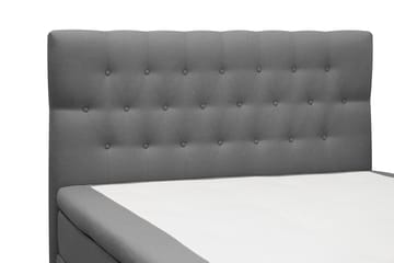 HVILA Classic komplett sengepakke 140x200 cm, kontinentalseng med diamantmønstret sengegavl - Grå - Møbler - Senger - Komplett sengepakke