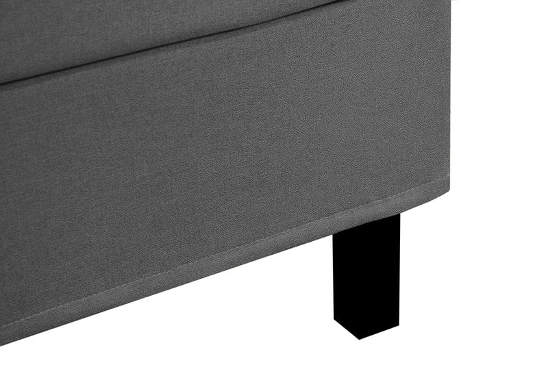 HVILA Classic komplett sengepakke 140x200 cm, kontinentalseng med diamantmønstret sengegavl - Grå - Møbler - Senger - Komplett sengepakke