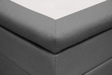HVILA Classic komplett sengepakke 140x200 cm, kontinentalseng med diamantmønstret sengegavl - Grå - Møbler - Senger - Komplett sengepakke