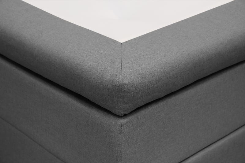 HVILA Classic komplett sengepakke 140x200 cm, kontinentalseng med diamantmønstret sengegavl - Grå - Møbler - Senger - Komplett sengepakke